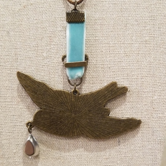 Brown Leather Rope Necklace with Dove Pendant - Picture 7 of 7